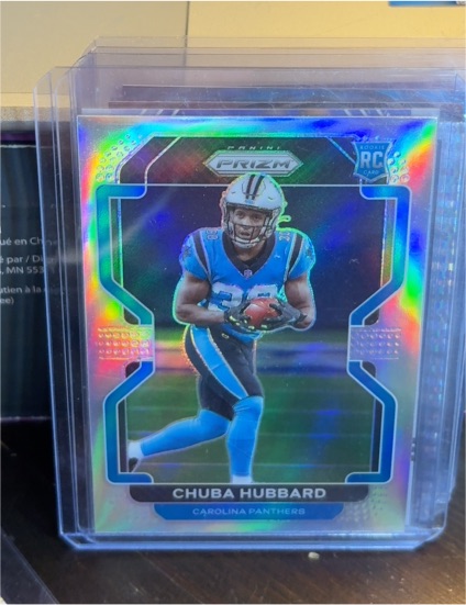 2021 Panini Prizm #355 Chuba Hubbard — front