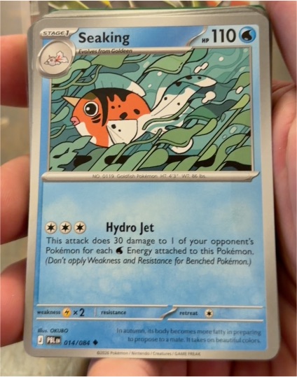 2026 Pokémon #014 Seaking — front