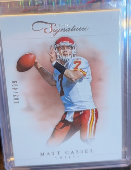 2012 Panini Prime Signatures #41 Matt Cassel — front