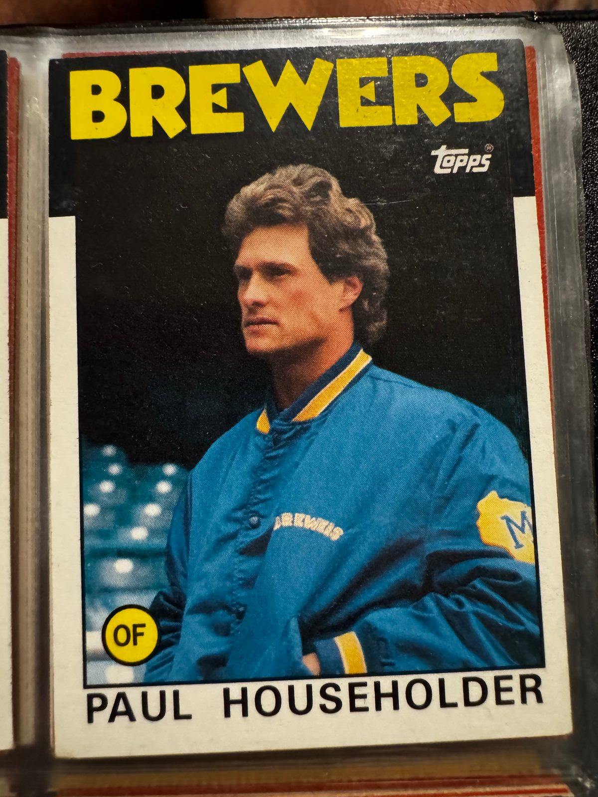 1986 Topps #554 Paul Householder — front