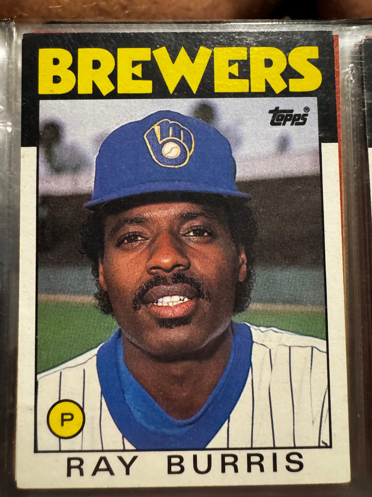 1986 Topps #106 Ray Burris Milwaukee Brewers — front