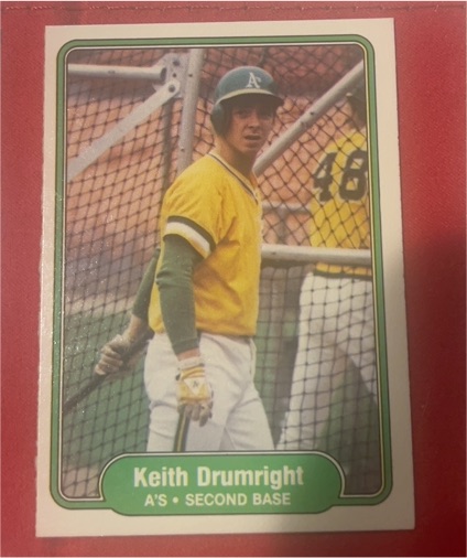 1982 Fleer #89 Keith Drumright — front