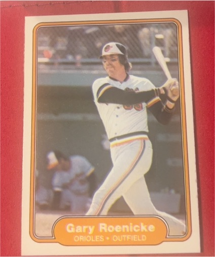 1982 Fleer #177 Gary Roenicke — front