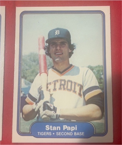 1982 Fleer #280 Stan Papi Detroit Tigers — front