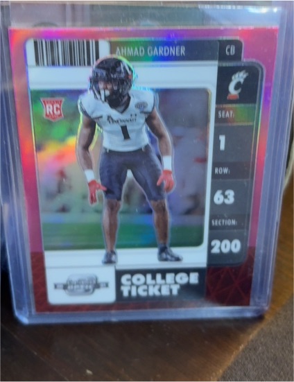 2022 Panini Chronicles College Ticket #25 Ahmad Gardner — front