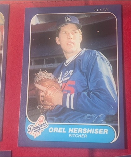 1986 Fleer #131 Orel Hershiser — front