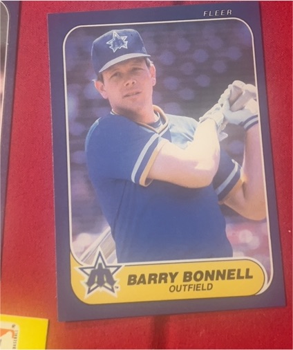1986 Fleer #460 Barry Bonnell — front