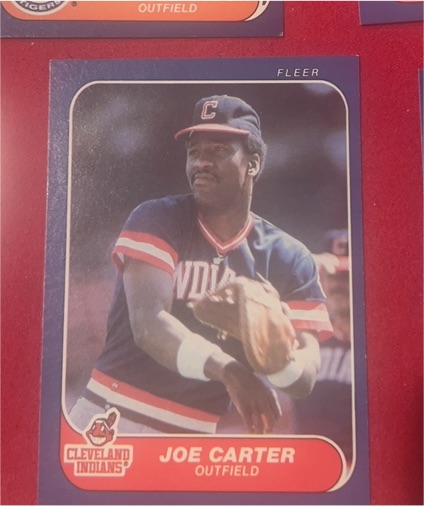 1986 Fleer #583 Joe Carter — front