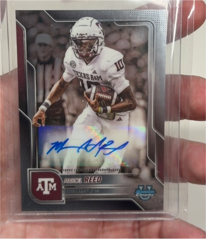 2025 Bowman University Chrome #BCA-MRE Marcel Reed — front