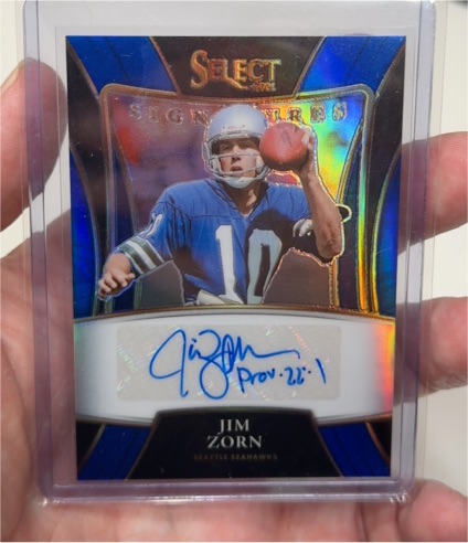 2021 Panini Select Signatures #SIP-JZO Jim Zorn — front