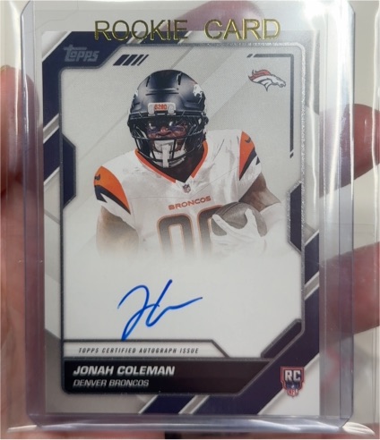 2026 Topps Flagship First Signatures #FFS-JC Jonah Coleman — front
