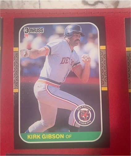 1987 Donruss #50 Kirk Gibson — front