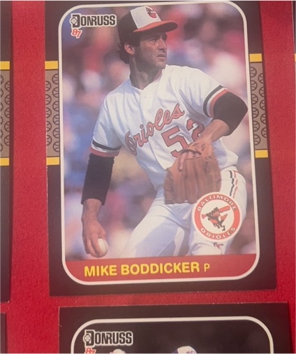 1987 Donruss #125 Mike Boddicker Baltimore Orioles — front