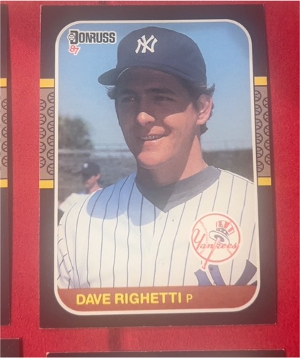 1987 Donruss #128 Dave Righetti — front