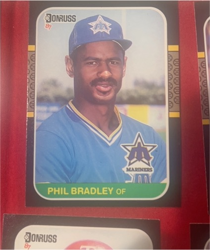 1987 Donruss #270 Phil Bradley Seattle Mariners — front