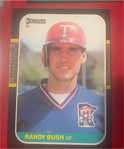 1987 Donruss #441 Randy Bush Minnesota Twins — front