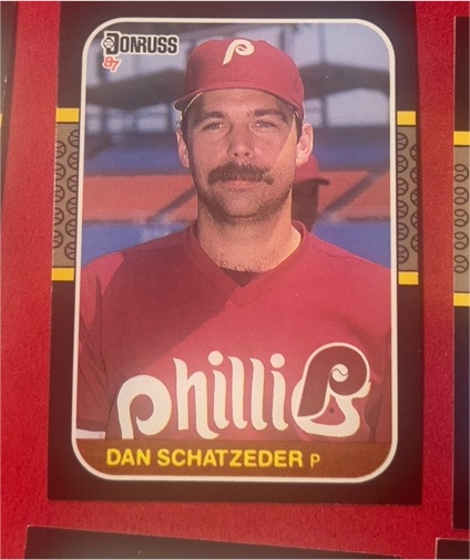 1987 Donruss #482 Dan Schatzeder Philadelphia Phillies — front