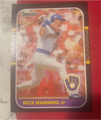 1987 Donruss #521 Rick Manning — front