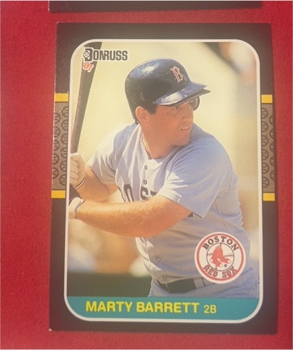 1987 Donruss #523 Marty Barrett — front
