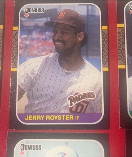 1987 Donruss #534 Jerry Royster — front