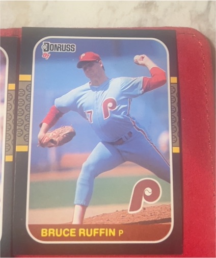 1987 Donruss #555 Bruce Ruffin — front