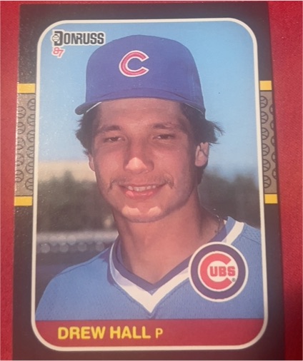 1987 Donruss #594 Drew Hall — front