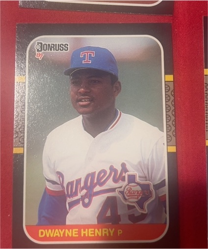 1987 Donruss #637 Dwayne Henry — front