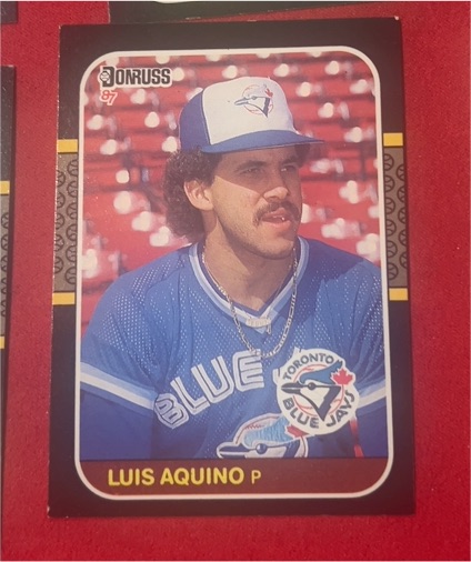 1987 Donruss #655 Luis Aquino — front