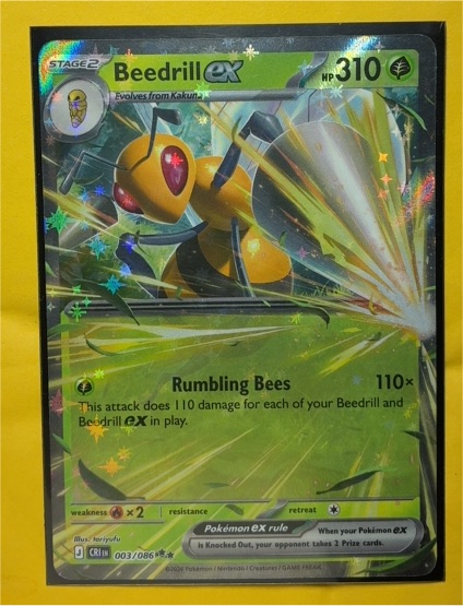 2020 Pokemon #003 Beedrill ex — front