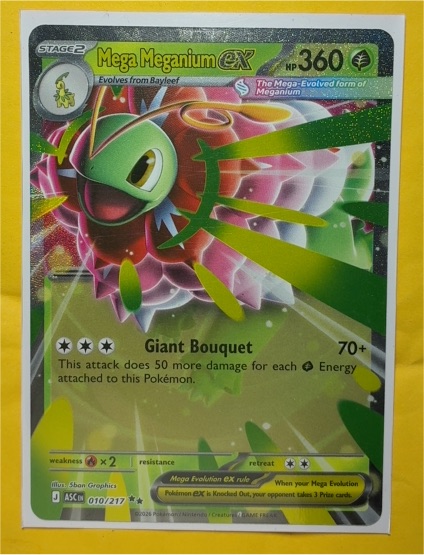 2026 Pokémon TCG Ascended Heroes #010 Mega Meganium ex — front