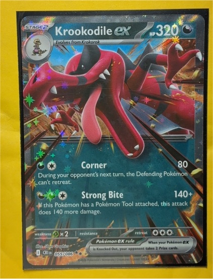 2026 Pokémon ME04 Chaos Rising #055 Krookodile ex — front