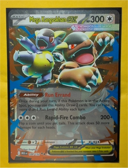 2025 Pokémon Mega Evolution #104 Mega Kangaskhan EX — front