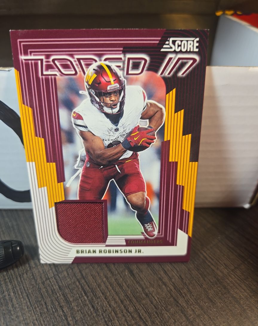2025 Panini Score Zoned In #ZON-BRJ Brian Robinson Jr. — front