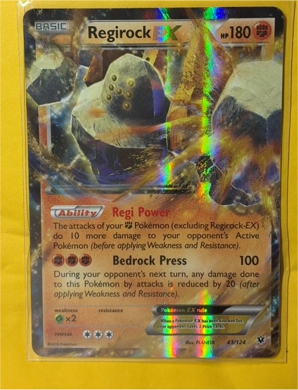 2016 Pokémon XY Fates Collide #43 Regirock EX — front
