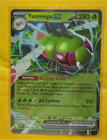 2025 Pokémon SV10: Destined Rivals #003 Yanmega ex — front