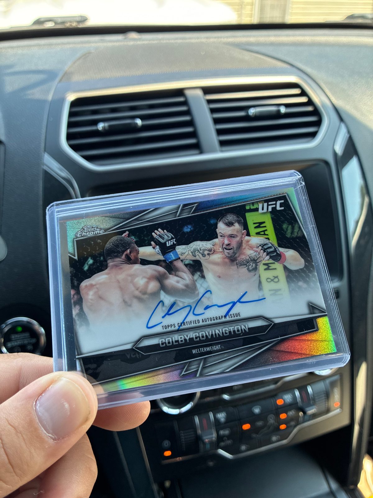 2026 Topps Chrome UFC #BAV-CC Colby Covington Auto — front