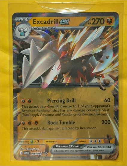 2025 Black Bolt Excadrill ex #046/086 — front