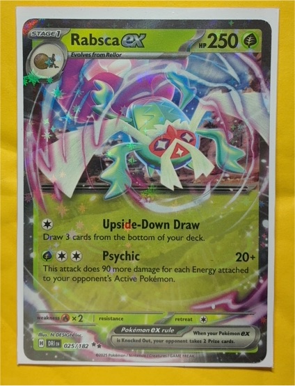 2025 Pokémon TCG Rabasca ex 025/182 Destined Rivals — front