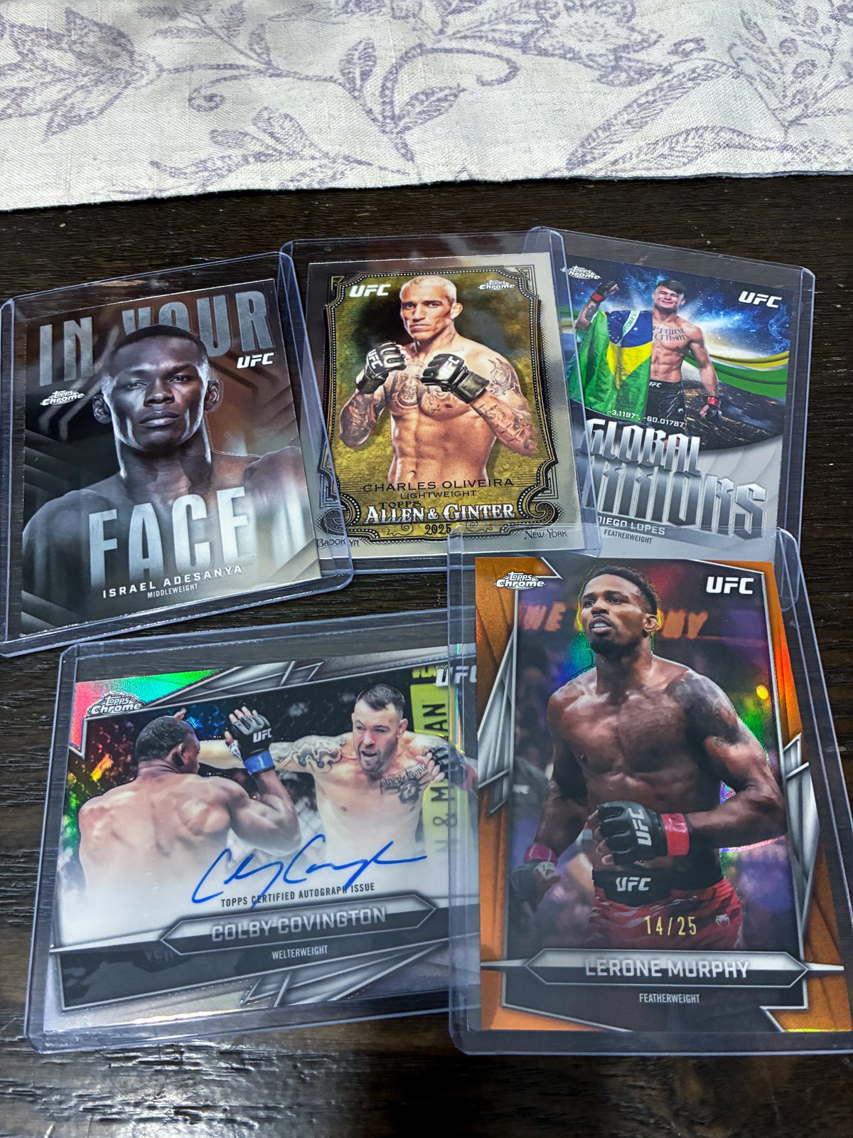 2026 Topps Chrome UFC Israel Adesanya — front