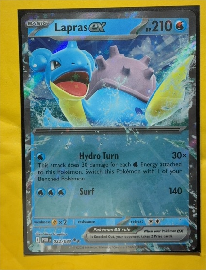 2022 Pokémon GO #022 Lapras ex — front