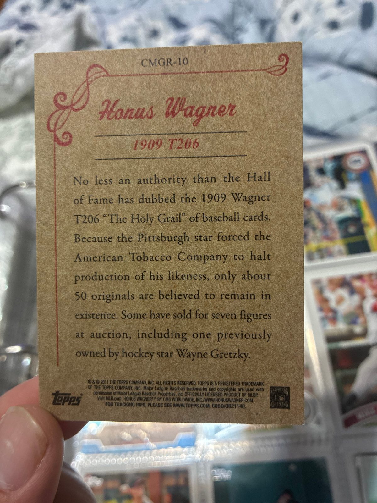 2011 Topps Honus Wagner CMGR-10 — front