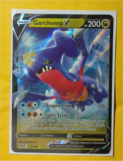 2022 Pokemon Sword & Shield Astral Radiance #117 Garchomp V — front