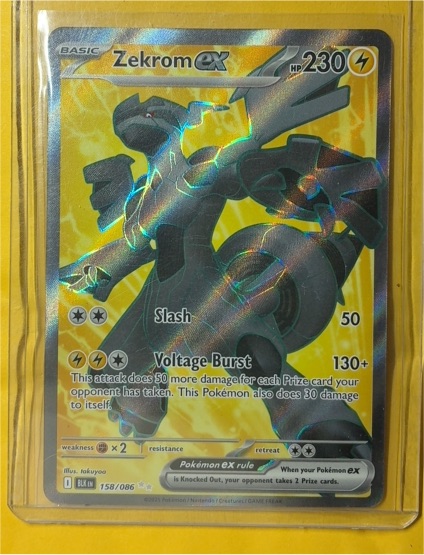 2021 Pokémon SV: Black Bolt #158 Zekrom ex — front