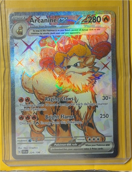 2023 Pokémon Scarlet & Violet #224/198 Arcanine ex — front