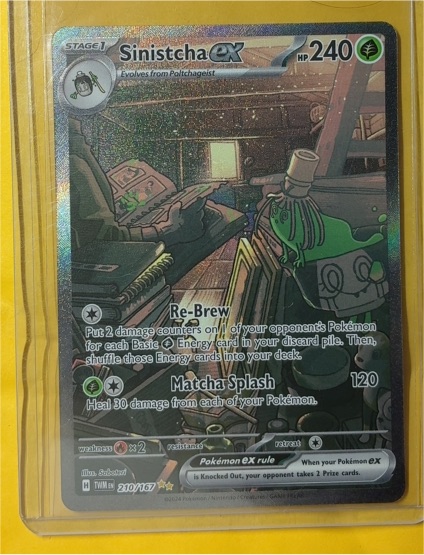 2024 Pokémon SV06: Twilight Masquerade #210/167 Sinistcha ex — front