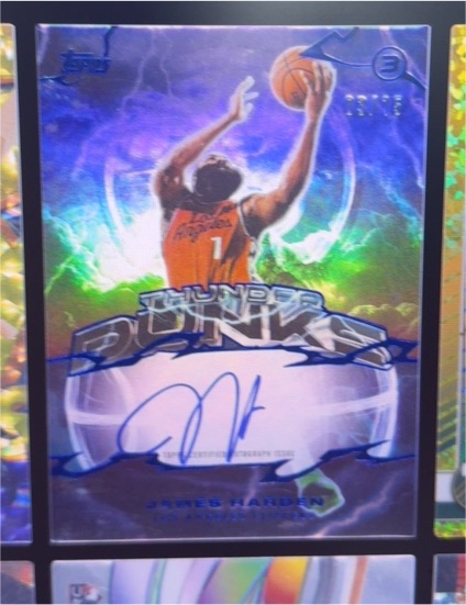 2025-26 Topps Three Thunder Dunks #TD-JH James Harden — front
