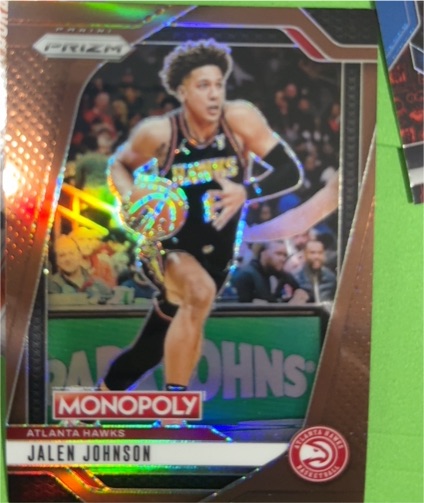 2024-25 Panini Prizm Monopoly #26 Jalen Johnson — front