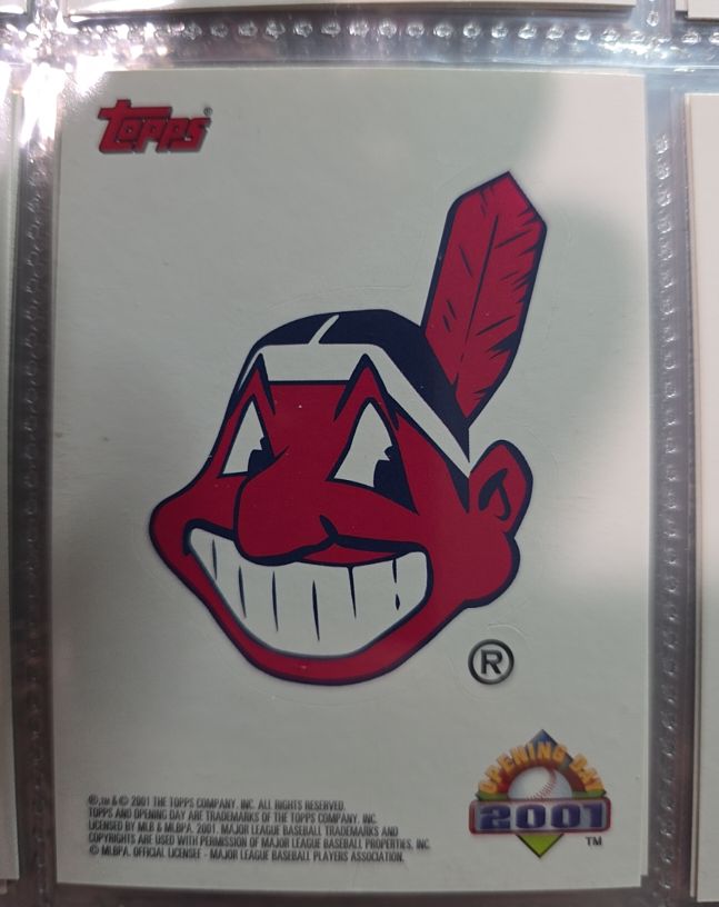 2001 Topps Opening Day #NNO Chief Wahoo Cleveland Indians — front