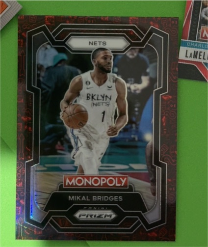 2023-24 Panini Prizm Monopoly #10 Mikal Bridges — front