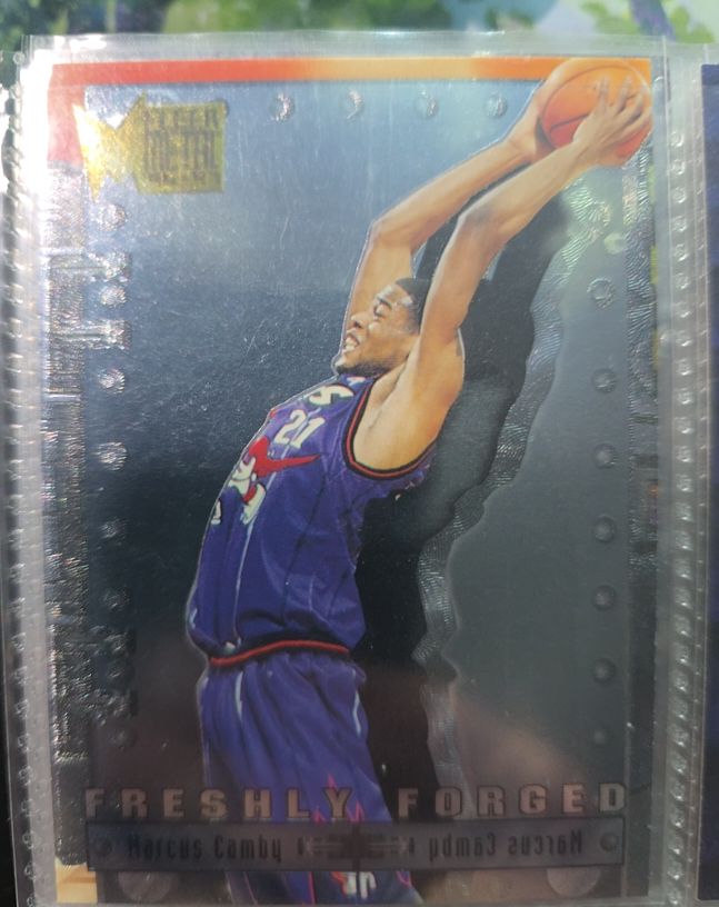 1996-97 Fleer Metal #4 Marcus Camby Freshly Forged Insert — front